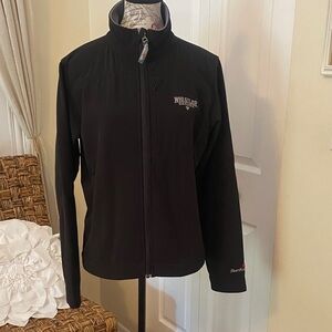 Northern Vibe Softshell Jacket Black Fleece Lined Full Zip Size Medium